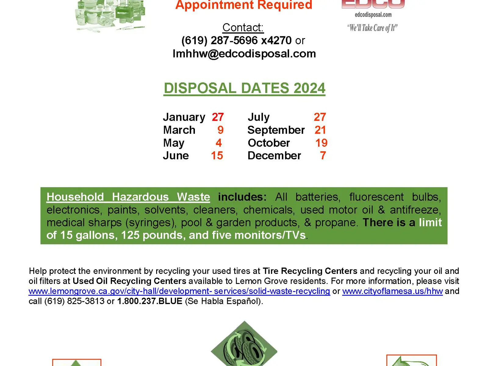 Trash & Recycling Lemon Grove