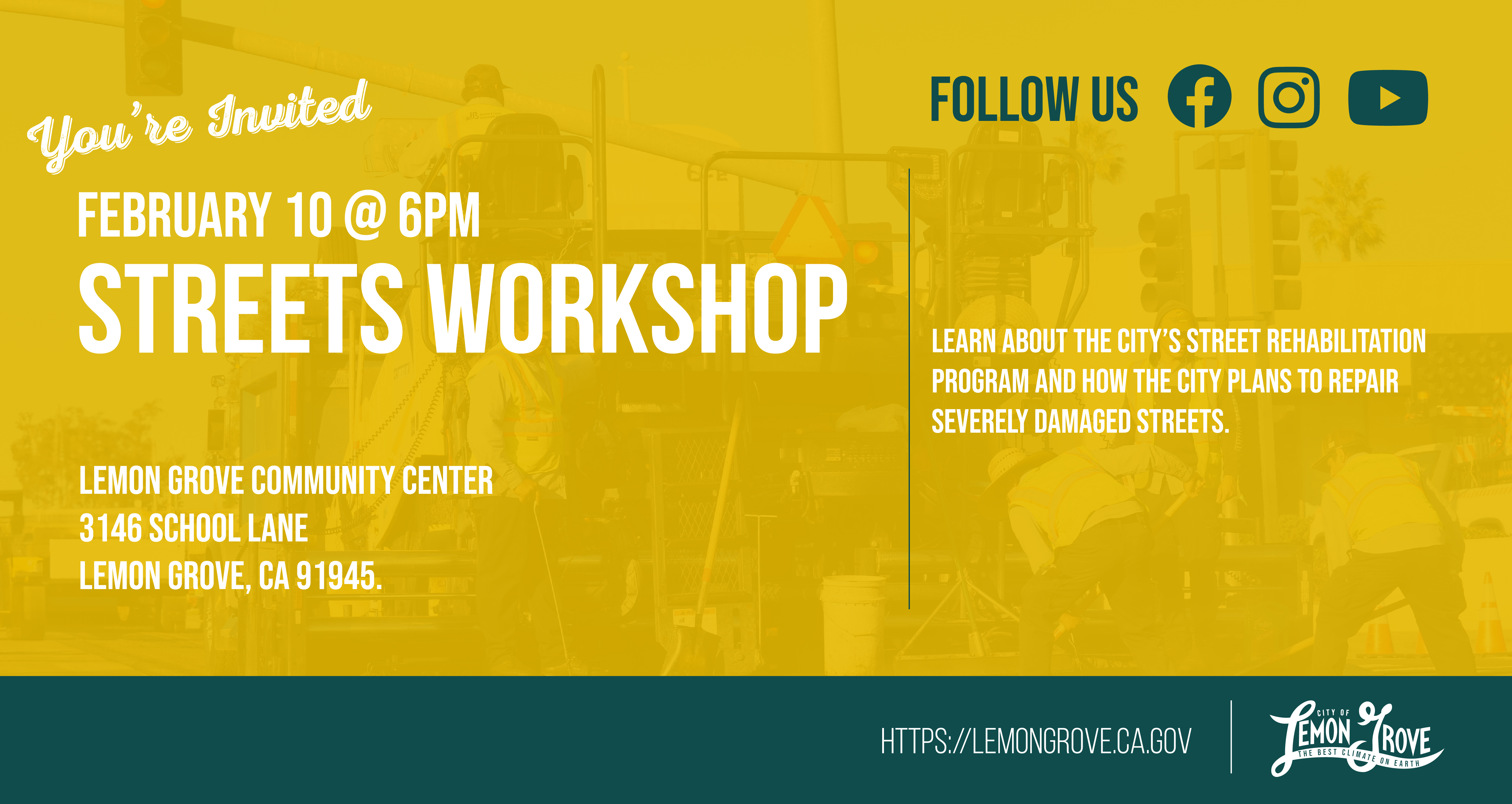 Streets Workshop Placard